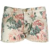 Current Elliott Multi flower printed denim shorts - shorts | შორტები | shortebi 